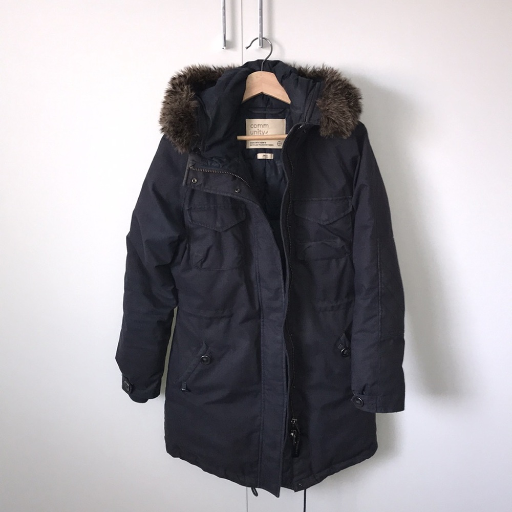 TNA Paradigma parka in dark navy blue size S